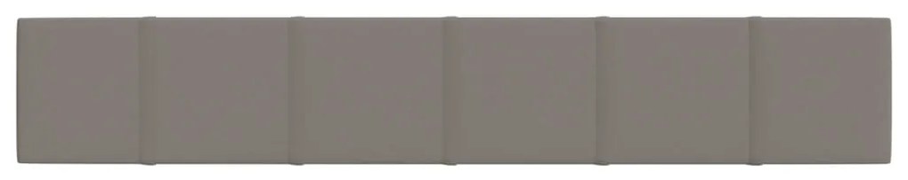 Painel de parede 12 pcs 90x15 cm veludo 1,62 m² cor cinza-claro
