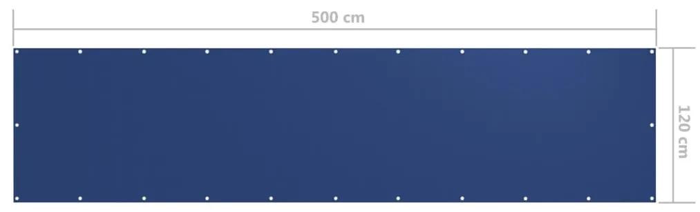 Tela de varanda 120x500 cm tecido Oxford azul