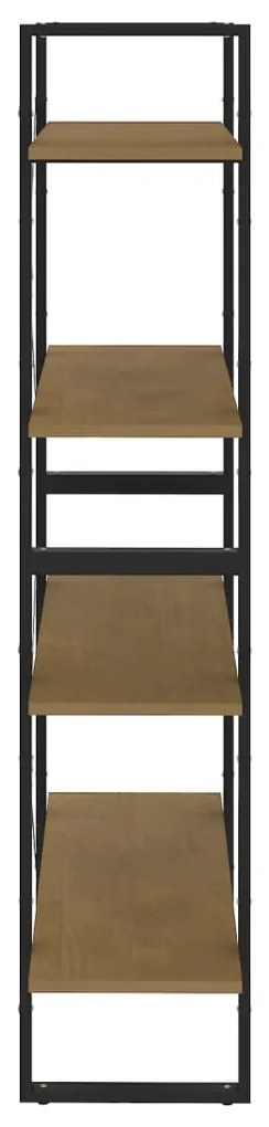 Estante com 4 prateleiras 80x30x140 cm pinho maciço