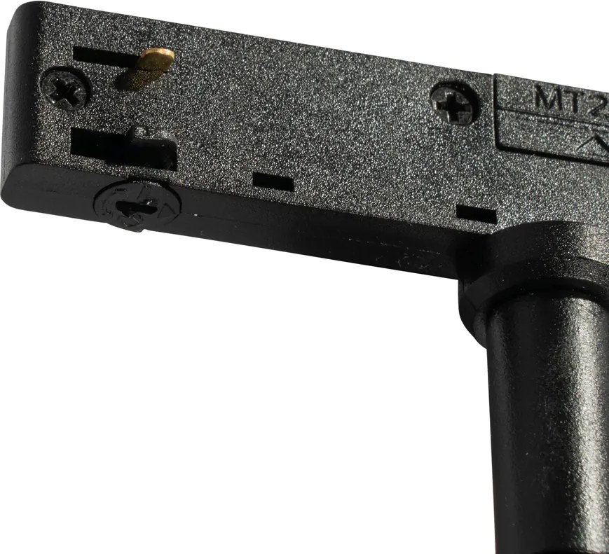 Foco Moderno Bege com Preto para Sistema de Trilho Monofásico - Slimline Uzzy