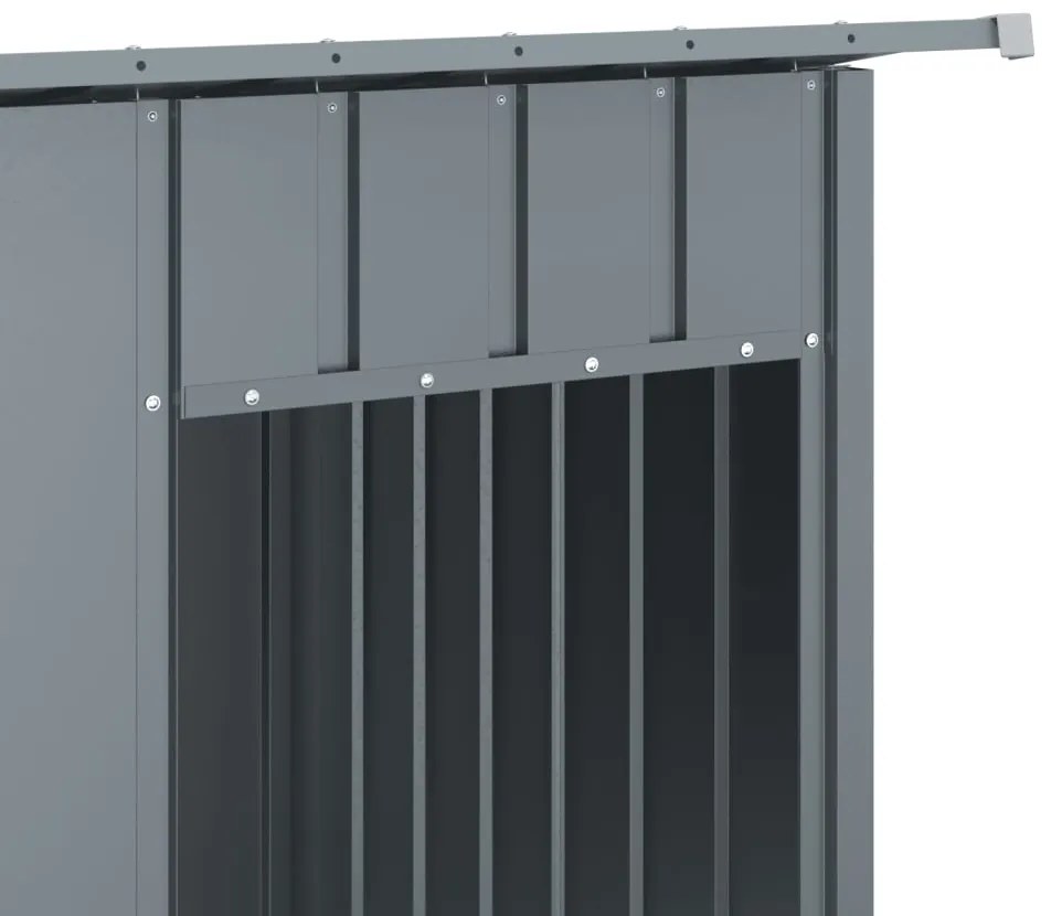 Casota para cães com telhado aço galvanizado antracite