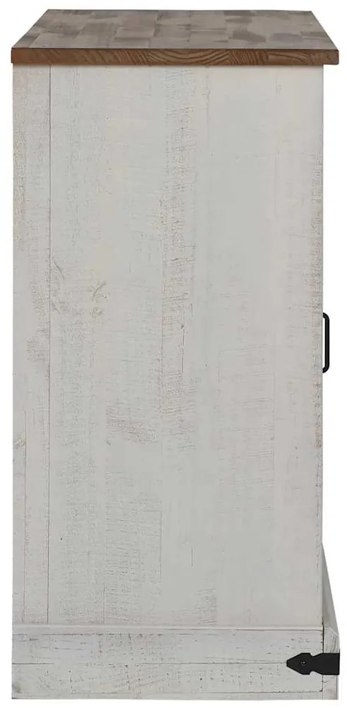 Aparador HALDEN 2 portas de correr 112x40x80 cm Madeira maciça