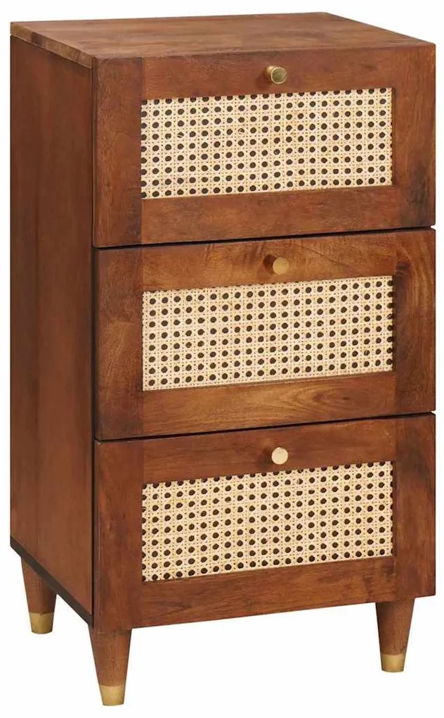 vidaXL Buffet Castanho 40 x 33,5 x 75 cm Madeira de manga maciça