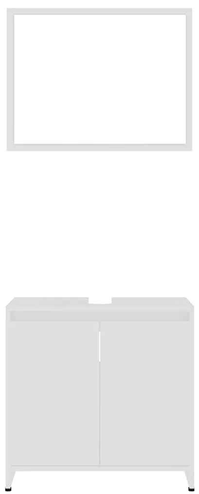 Conjunto de móveis de casa de banho contraplacado branco