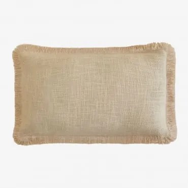 Cojín Retangular 30x50 Cm Em Algodão Soncey Tapioca Bege - Sklum
