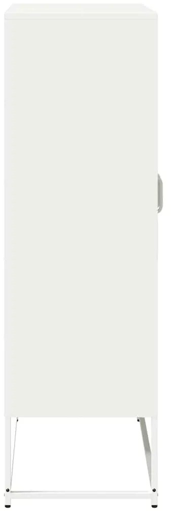Aparador alto 68x39x123 cm aço branco