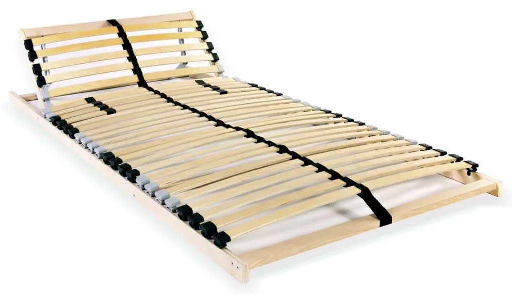 246449 vidaXL Estrado de ripas com 28 ripas 7 zonas 70x200 cm