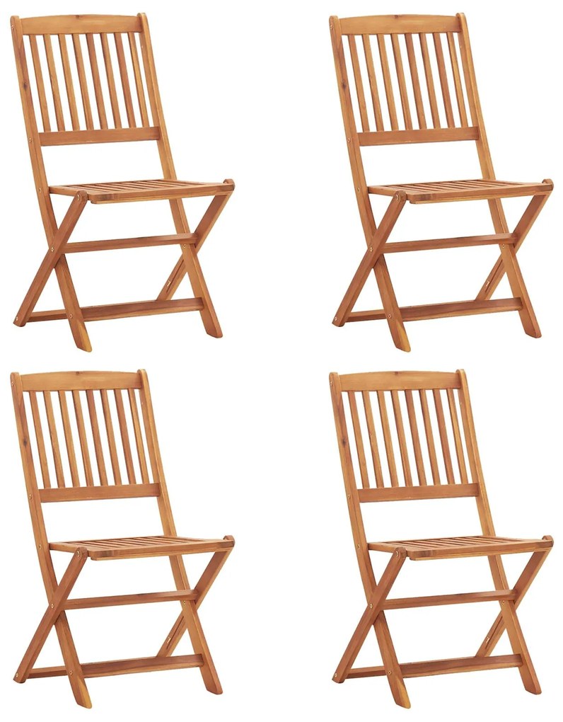 vidaXL Cadeira Castanho Madeira de acácia