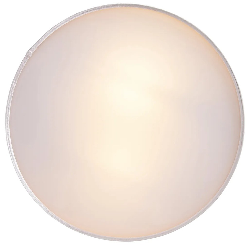Candeeiro de teto moderno rosa 40 cm com interior dourado - Drum Moderno