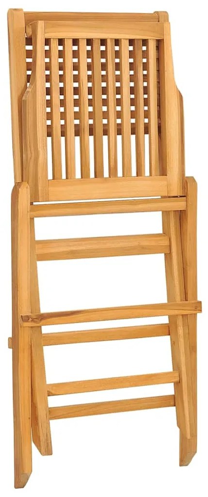 Cadeiras de jardim dobráveis 2 pcs 47x62x90 cm teca maciça