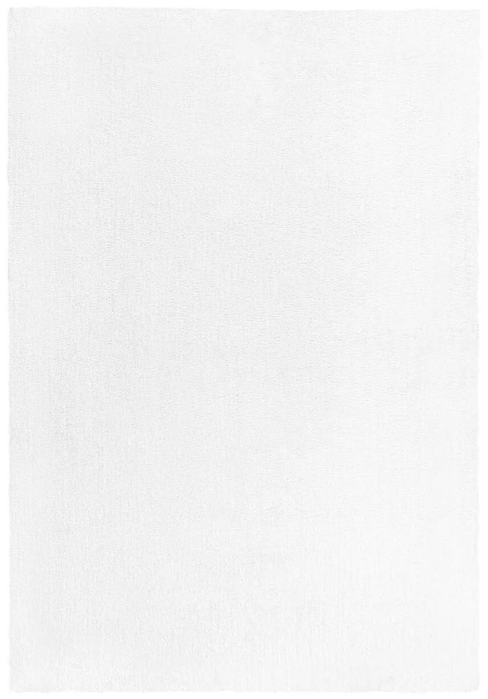 Tapete shaggy 160 x 230 cm branco DEMRE Beliani