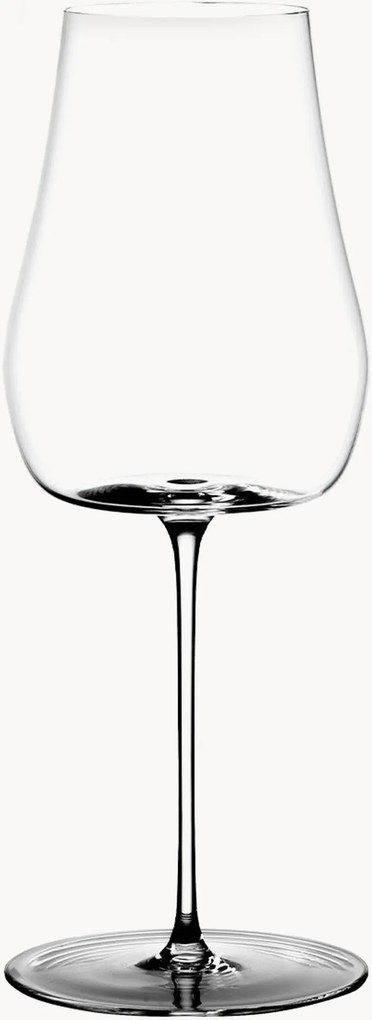 Copos de vinho branco de cristal Green Wave, conjunto de 2