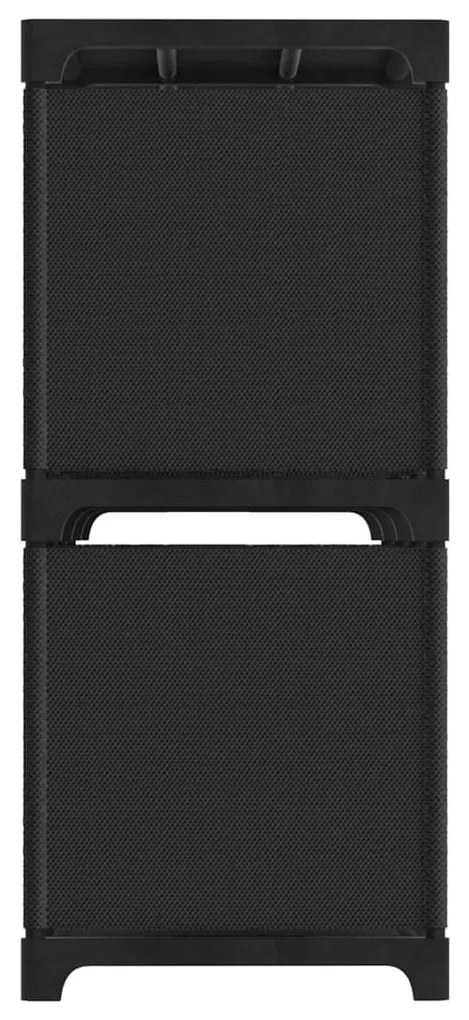 Unidade de prateleiras 6 cubos 103x30x72,5 cm tecido preto
