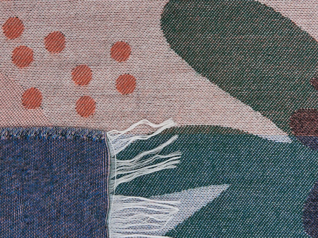 Manta decorativa multicolor 130 x 170 cm BAIDI Beliani