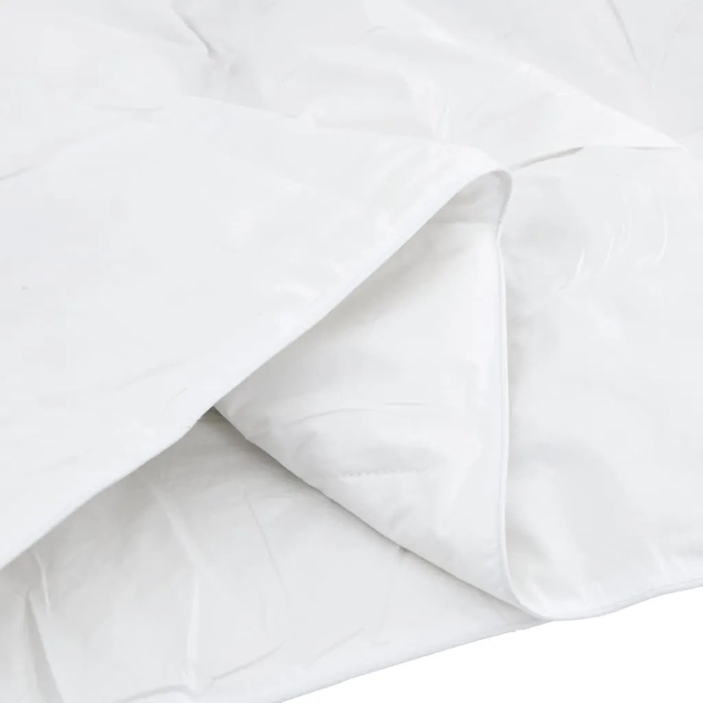 Edredão com travesseiro 2 pcs Branco 135 x 220 cm Penugem