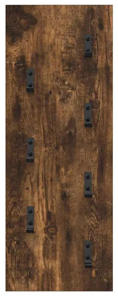 Cabideiro de Parede Carvalho fumado 30 x 1.5 x 80 cm
