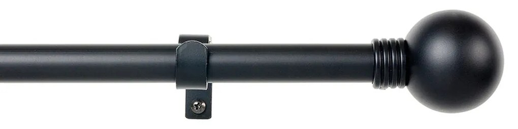 Varão para Cortinas Stor Planet Cintacor Esfera 160-300 cm Preto Metal
