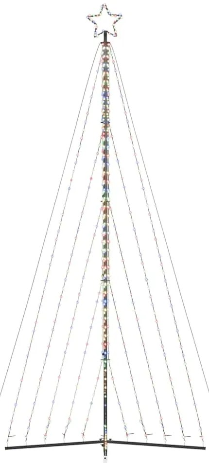 LED Árvore de Natal 570 LEDs Colorido 399 cm