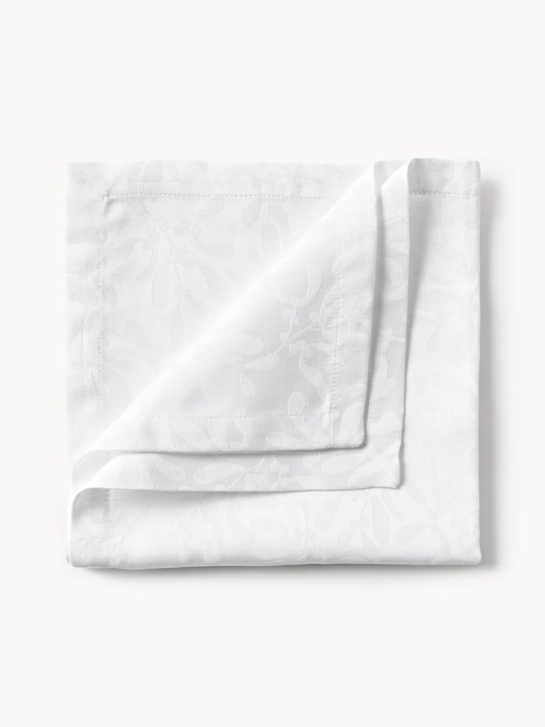 Guardanapos de tecido com padrão de inverno Hollyn, conjunto de 4