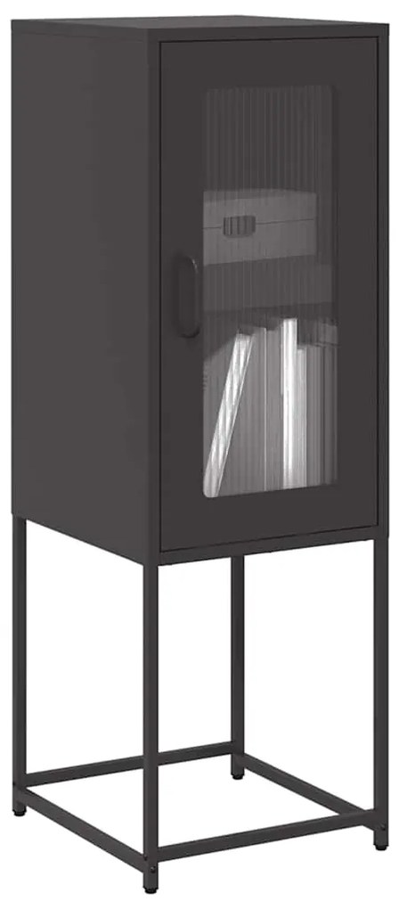 Aparador 36x39x107 cm aço laminado a frio preto