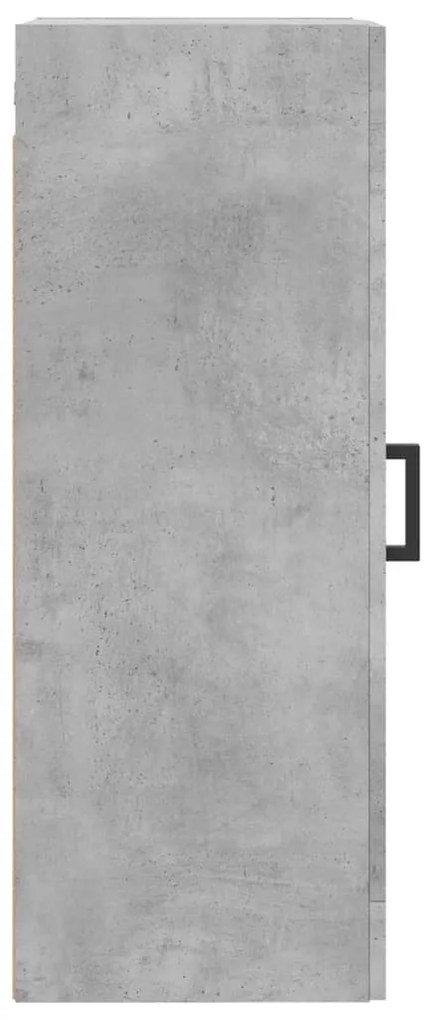 Armário de parede 34,5x34x90 cm derivados madeira cinza cimento