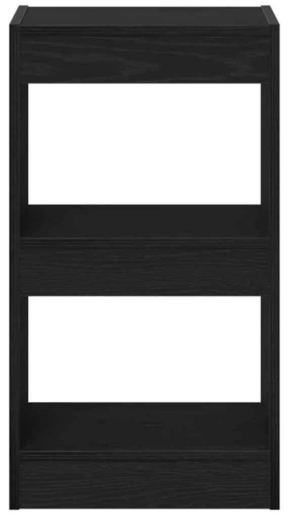 Estante/Divisória de Ambiente vidaXL Carvalho Preto 40x30x71,5 cm