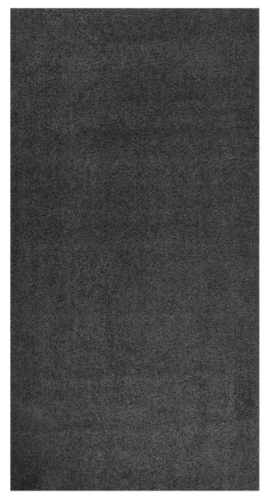 vidaXL Tapete shaggy de pelo alto 80x150 cm antracite