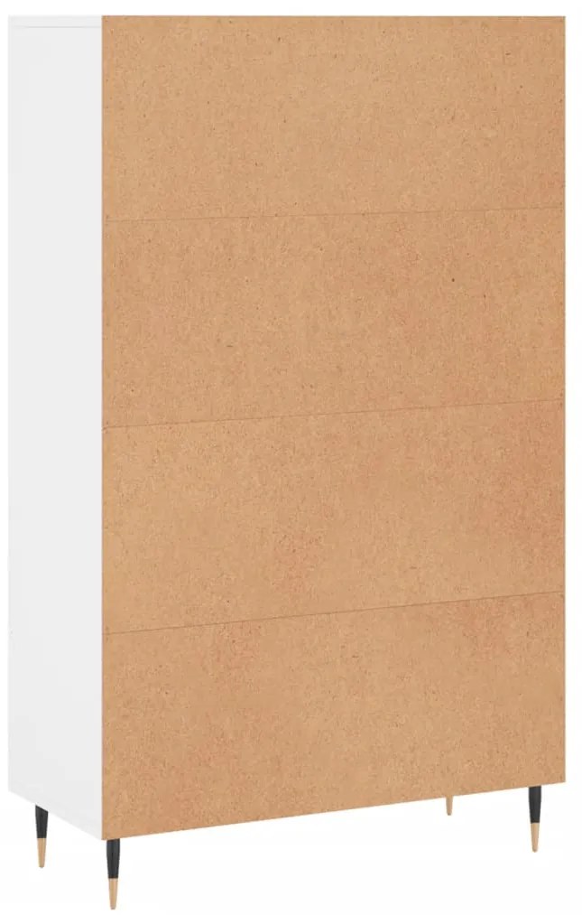 Aparador alto 69,5x31x115 cm derivados de madeira branco
