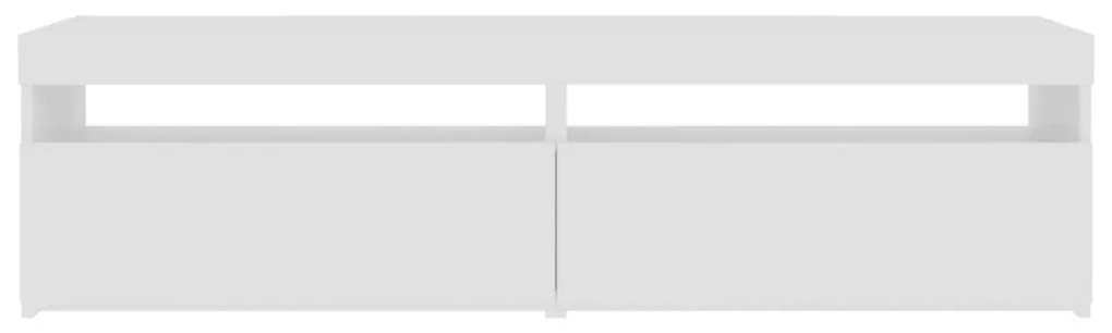 Móvel de TV com luzes LED 2 pcs 75x35x40 cm branco