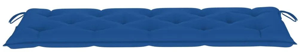 Banco de jardim empilhável c/ almofadão 159 cm teca maciça
