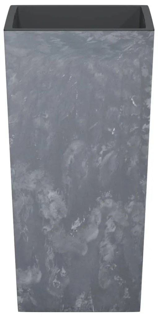 Vaso c/ interior removível 21/49 L + aspeto cimento cinza