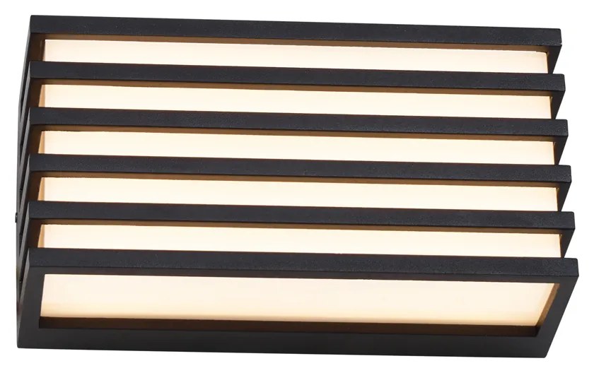 Candeeiro de parede exterior moderno preto incl. LED IP65 - Jail Moderno