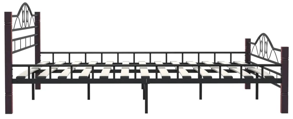 Estrutura de cama 200x200 cm metal preto