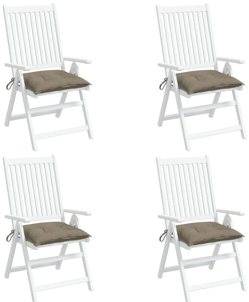 Almofadões móveis paletes 4 pcs tecido oxford cinza-acastanhado