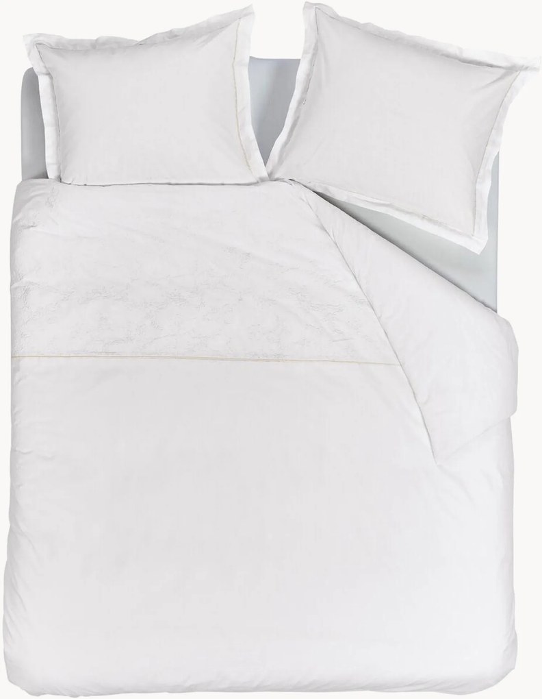 Conjunto de roupa de cama em algodão Broderie