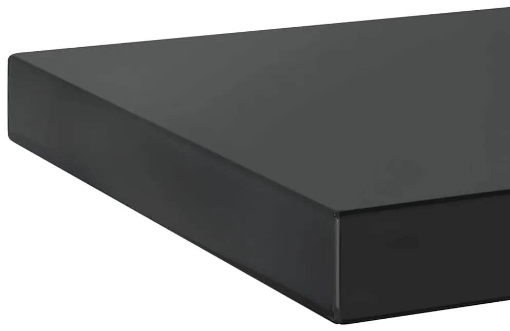 Prateleiras de parede 2 pcs 50x23,5x3cm aço inoxidável prateado
