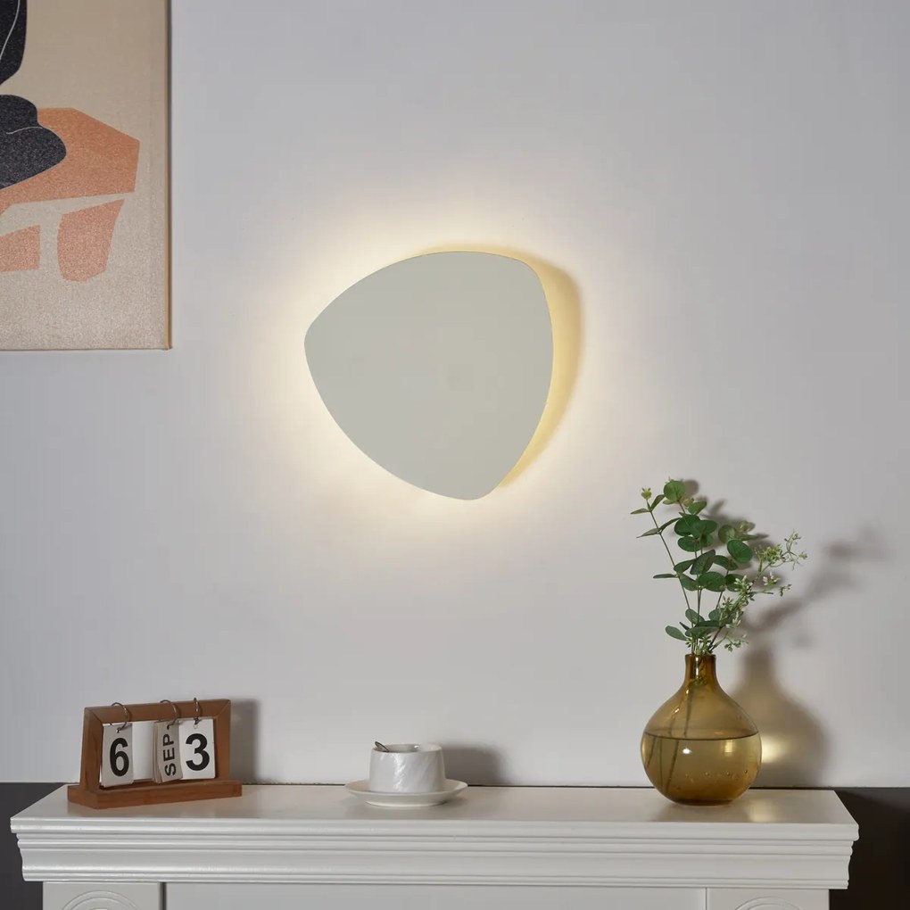 Candeeiro de parede de design bege orgânico 32cm 2-luzes - Pulley