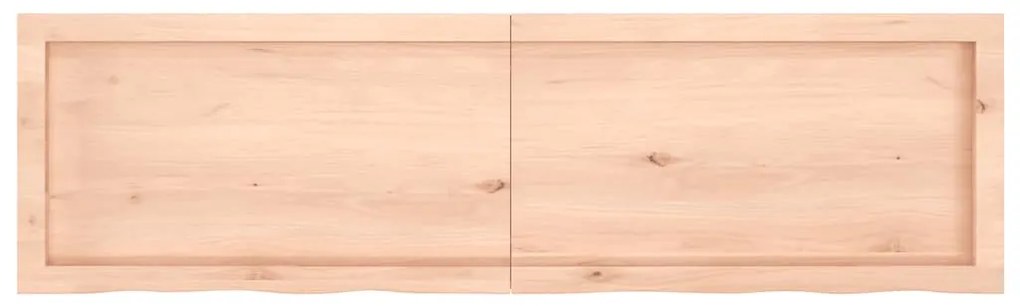 Prateleira de parede 140x40x(2-4)cm carvalho maciço não tratado