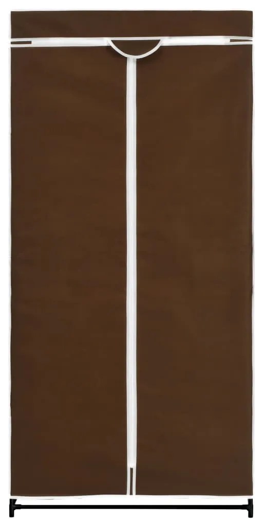 Roupeiros 2 pcs 75x50x160 cm castanho