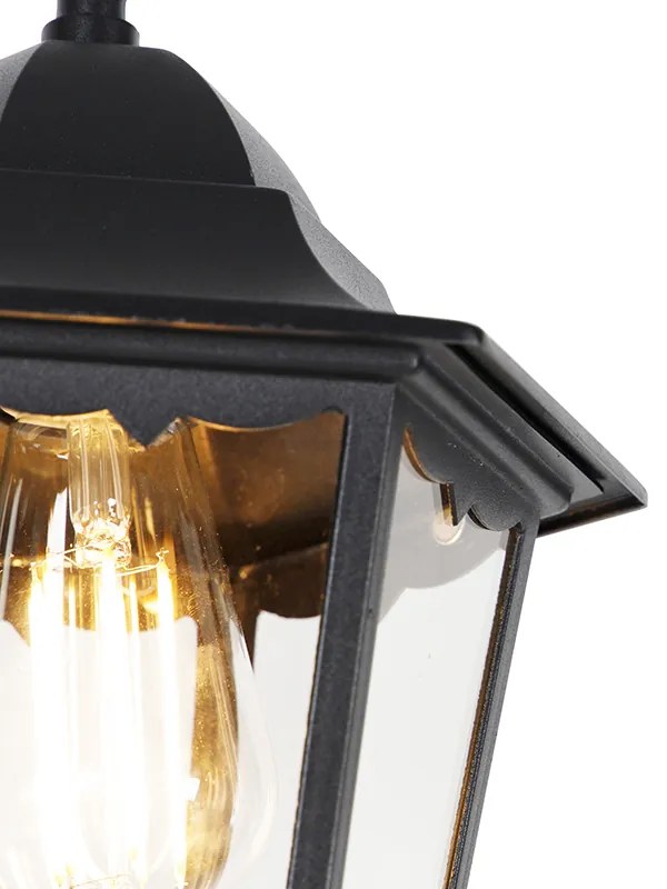 Candeeiro de teto clássico para exterior preto IP44 - Havana Up