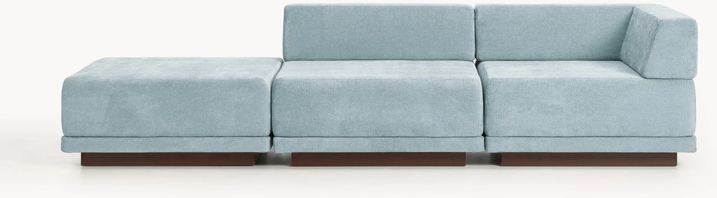 Sofá modular com pufe Colin (4 lugares)