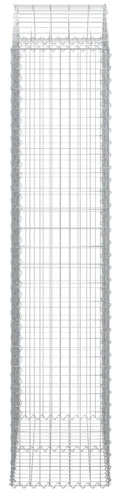 Cesto gabião arqueado 100x50x220/240 cm ferro galvanizado