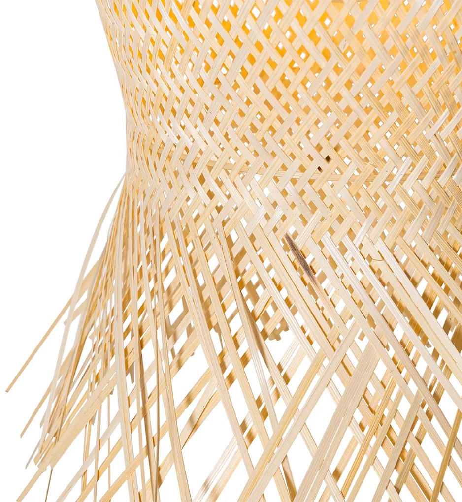 Candeeiro de pé para exterior oriental bambu IP44 - Carlos Oriental