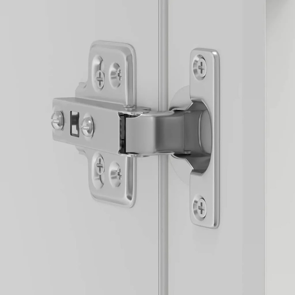 Armário de parede de cozinha com porta de vidro Porto branco