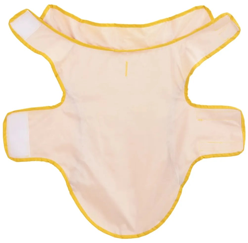 Capa de chuva para cães com tiras reflectoras amarelo S