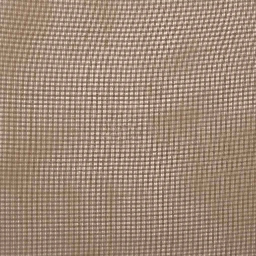Cortinas de voile com ilhós 2 pcs castanho-claro