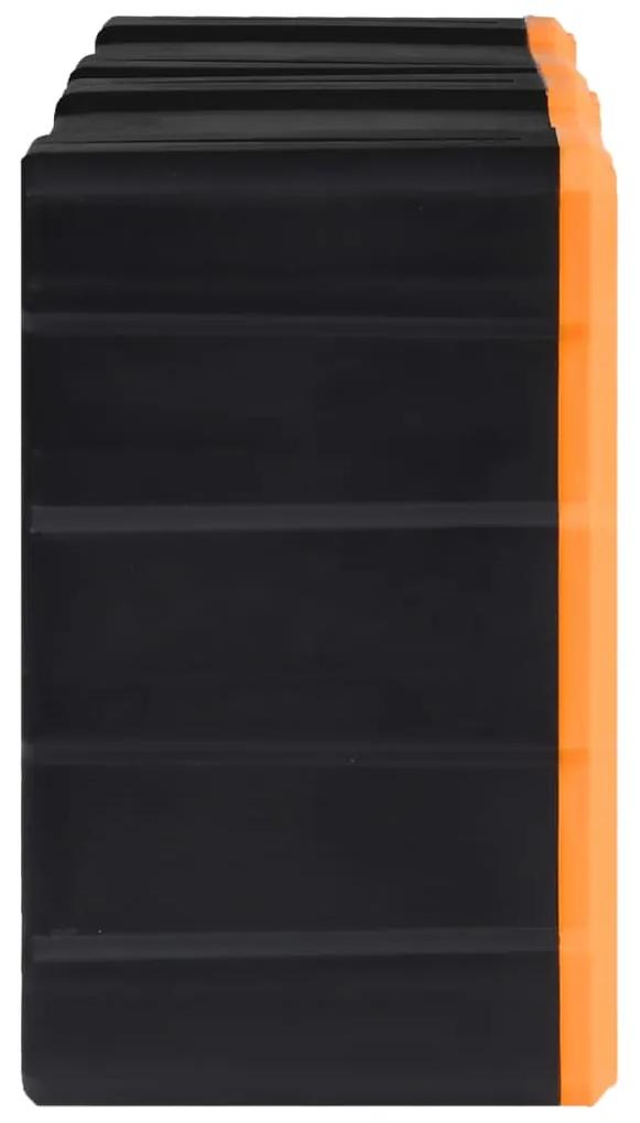 Caixas organizadoras com 12 gavetas 2 pcs 26,5x16x26 cm
