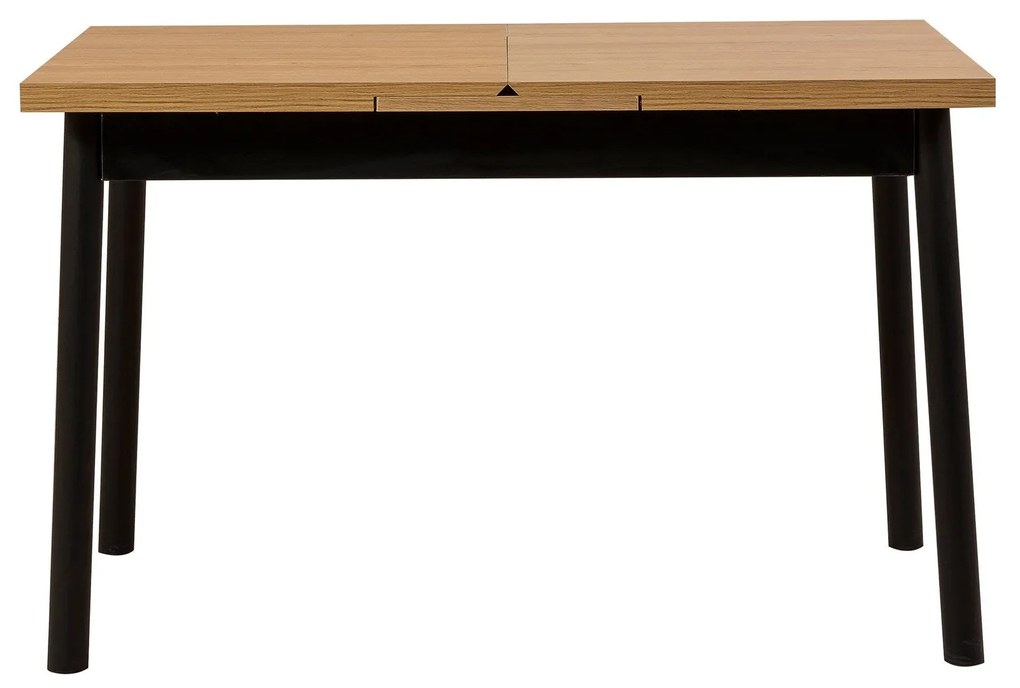 Conjunto Mesa de Jantar Extensível e Cadeiras Oliver – Preto – Mesa 12