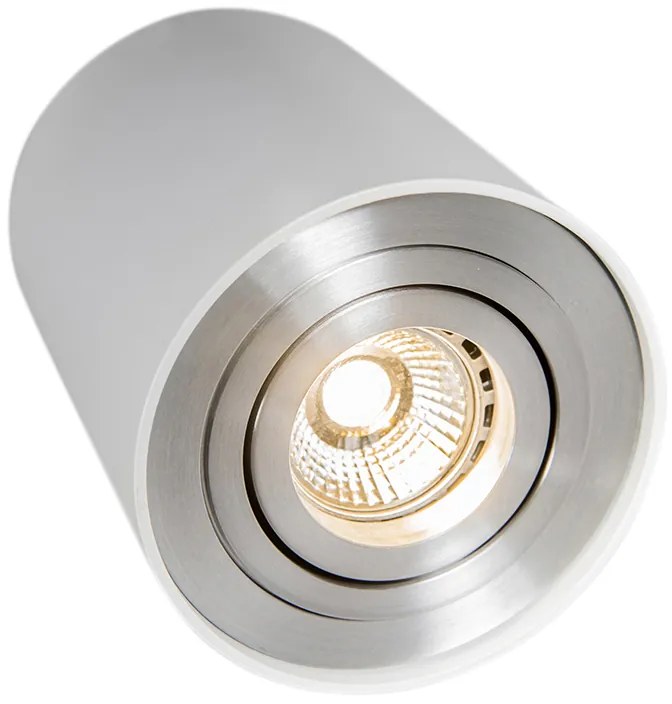 Foco moderno branco em aço rotativo e inclinável - Rondoo Up