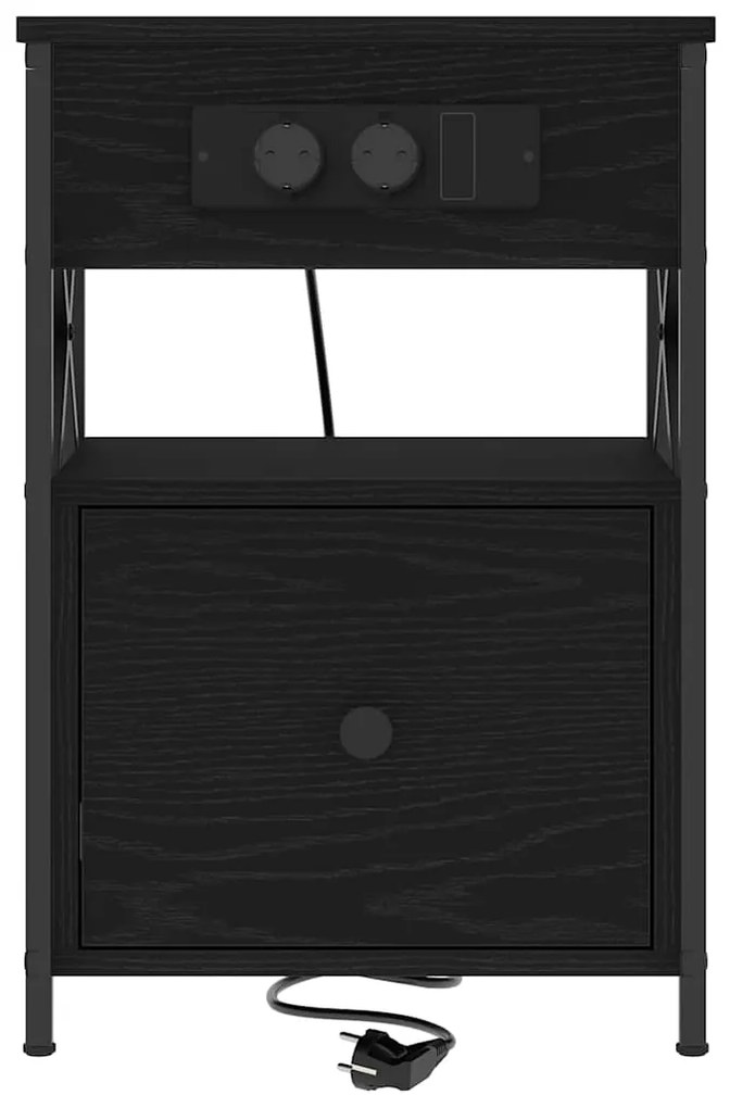 Armários de Canto 2 pcs Carvalho preto 40 x 31 x 60 cm